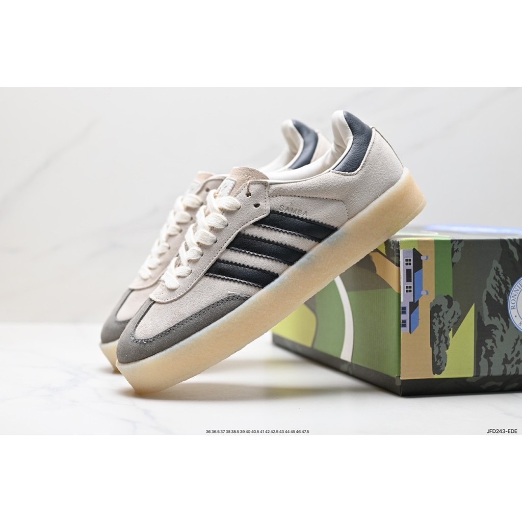 Adidas adidas SAMBA KITH CLARKS รองเท้าผ้าใบลําลอง กันลื่น ทนต่อการสึกหรอ สไตล์เรโทร