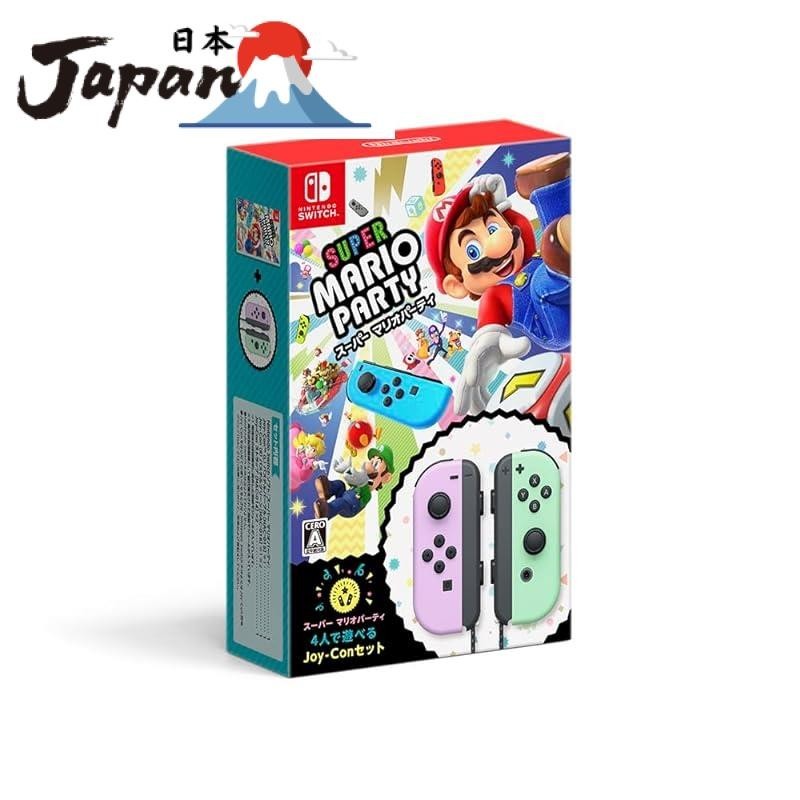[Fastest direct import from Japan] Super Mario Party 4-Player Joy-Con Set (Pastel Purple/Pastel Green) -Switch