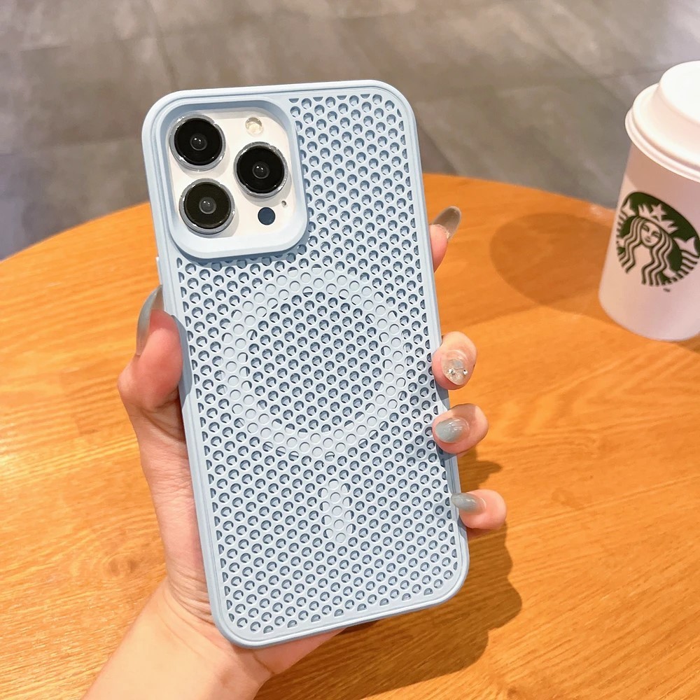 🔥รุ่นขายดี🔥 เคสไอโฟน เคสโทรศัพท์ กันกระแทก เคสโทรศัพท์ระบายความร้อนแม่เหล็กสำหรับ iPhone 15 14 13 11 Pro Max