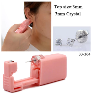 ความปลอดภัยหูเจาะปืนชุดทิ ้ งฆ ่ าเชื ้ อความปลอดภัยต ่ างหู Piercer เครื ่ อง Studs จมูก CLip Body เครื ่ องประดับเจาะเครื ่ องมือ