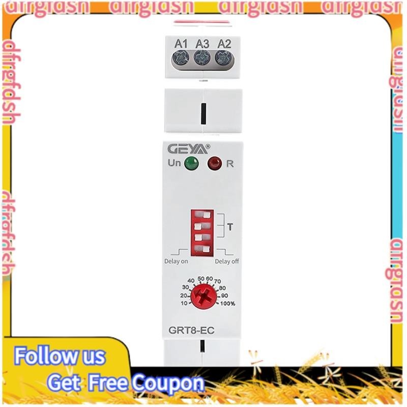 【D &amp;F 】GEYA 1 ชิ ้ น GRT8-EC 10A Dual Function Timer Relay AC230V Time Relay
