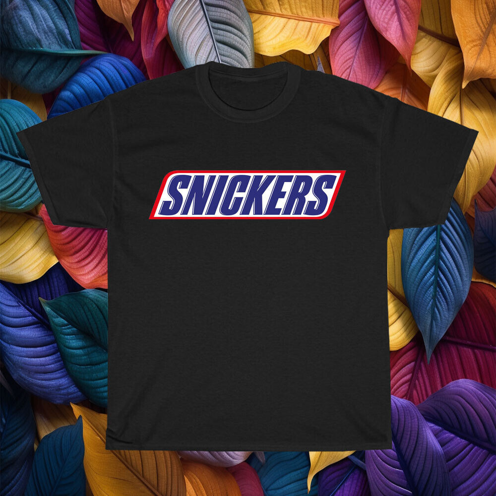 เสื้อยืดโลโก้ช็อคโกแลตบาร์ใหม่ Snickers สําหรับผู้ชาย