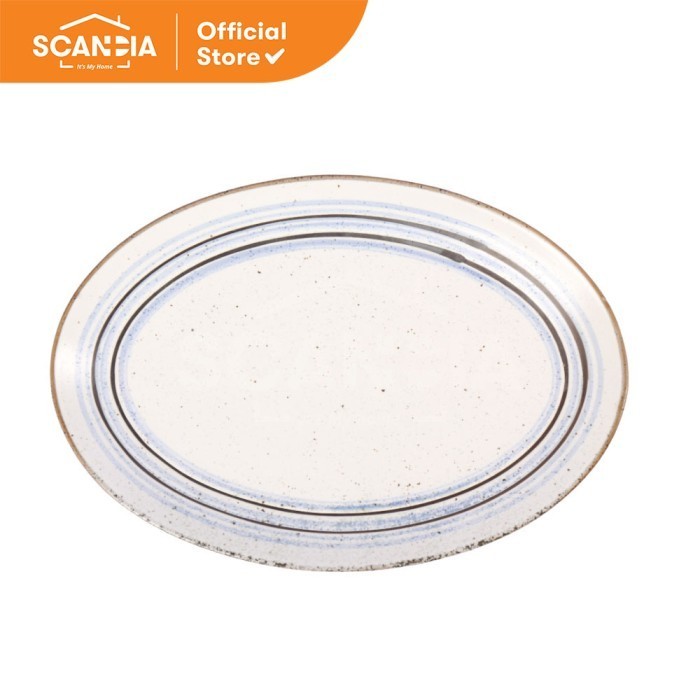 SCANDIA จานเซรามิค 30.5x21x3CM (US-624)