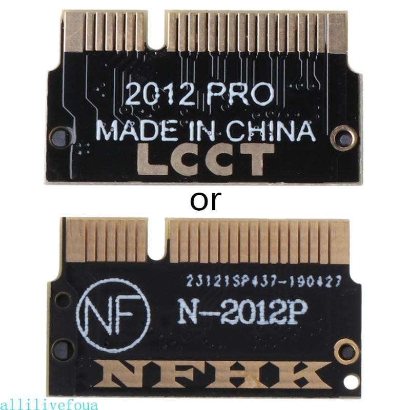 Allilivefoua อัพเกรดสําหรับ M 2 PCIE Nvme SSD Adapter สําหรับ Mac-Book SSD Converter Card Nvme Adapt