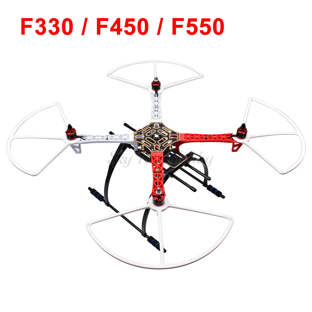 SK F330 F450 F550 450mm 550mm Drone Frame Rack Kit With Landing Gear / Propeller Protective Guard Fo