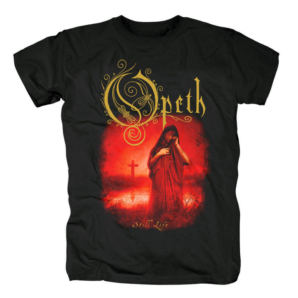 Opeth - Still Life Heavy Cotton สีดํา