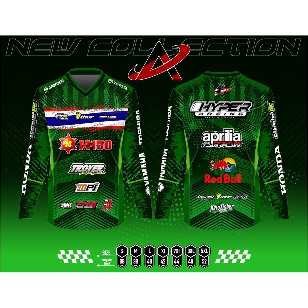 HYPER Zone A เสื้อพิมพ์ลาย Zone A ราคาถูก  เสื้อทีม เสื้อตกปลา