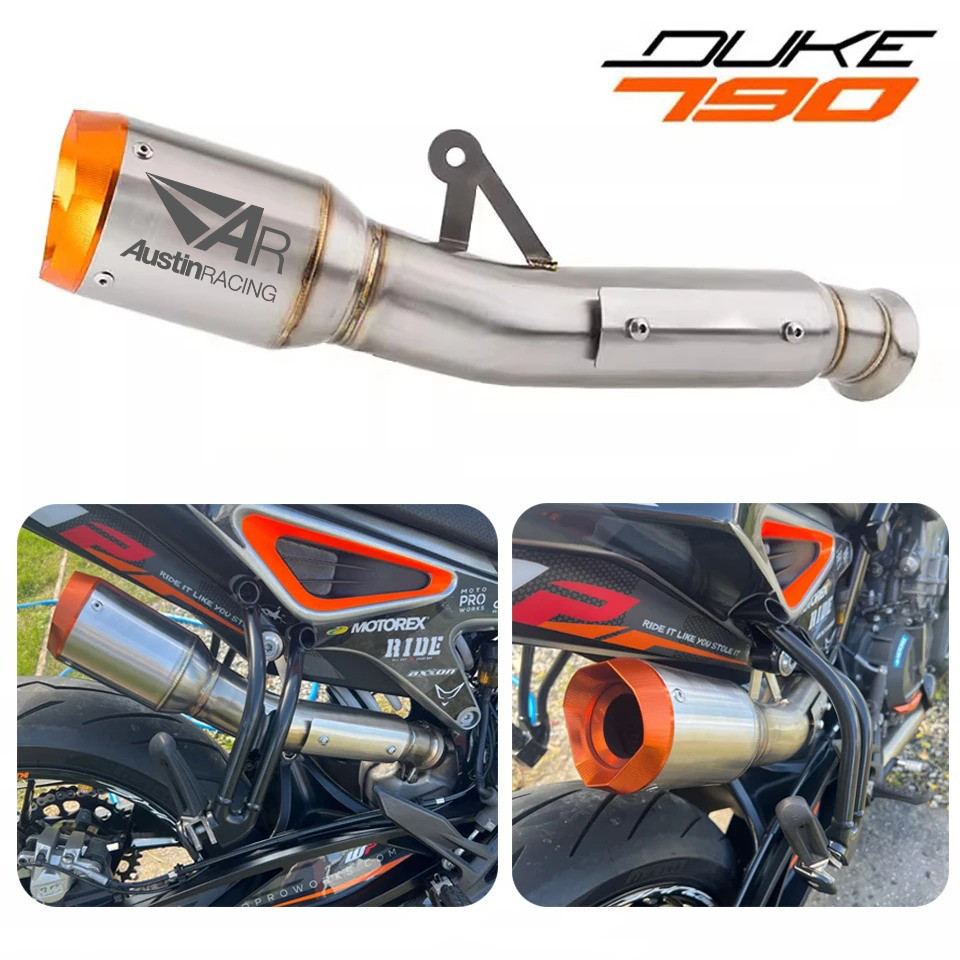 สําหรับ KTM DUKE 790 DUKE 890 รถจักรยานยนต์ไอเสียระบบ Escape 790 DUKE ไอเสีย duke 890 ท่อไอเสีย
