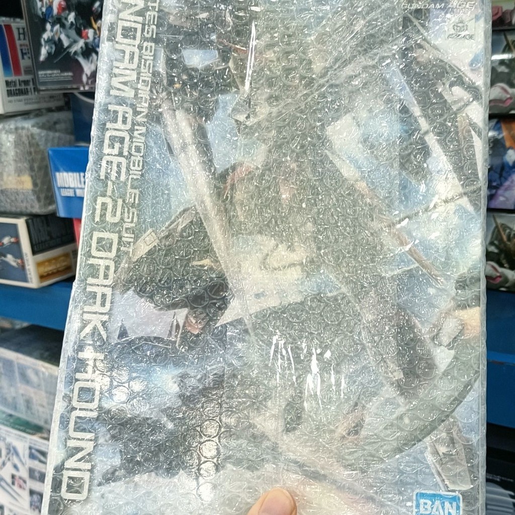 Bandai Gundam Model MG 1/100 AGE-2 Dark Hound Assembly No Bracket Slight Box Press