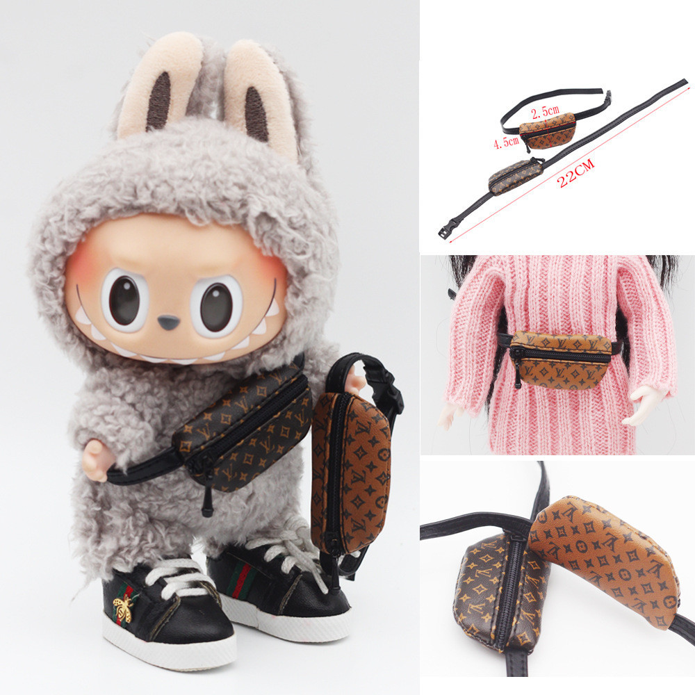 [อุปกรณ์เสริม Labubu] Mini Hat labu รองเท้าเสื้อผ้าหมวกตุ๊กตาน่ารักเหมาะสําหรับ 17 ซม.labubu