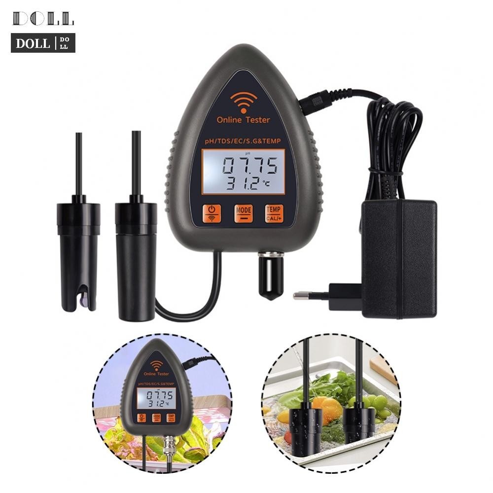 -New In May-Reliable Water Tester Portable Mini Monitor for PH Salt EC S G TEMP Testing[Overseas Products]