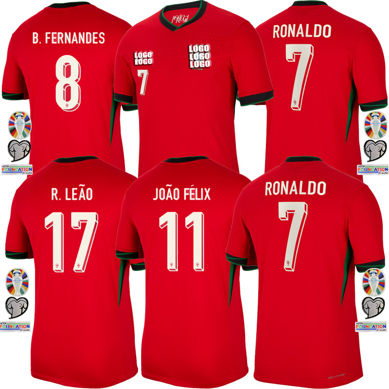 Portugal  เสื้อทีมชาติโปรตุเกส ชุดเหย้า ยูฟ่า ยูโร Home UEFA Euro 2024/25  Jersey  เสื้อฟุตบอลชาย