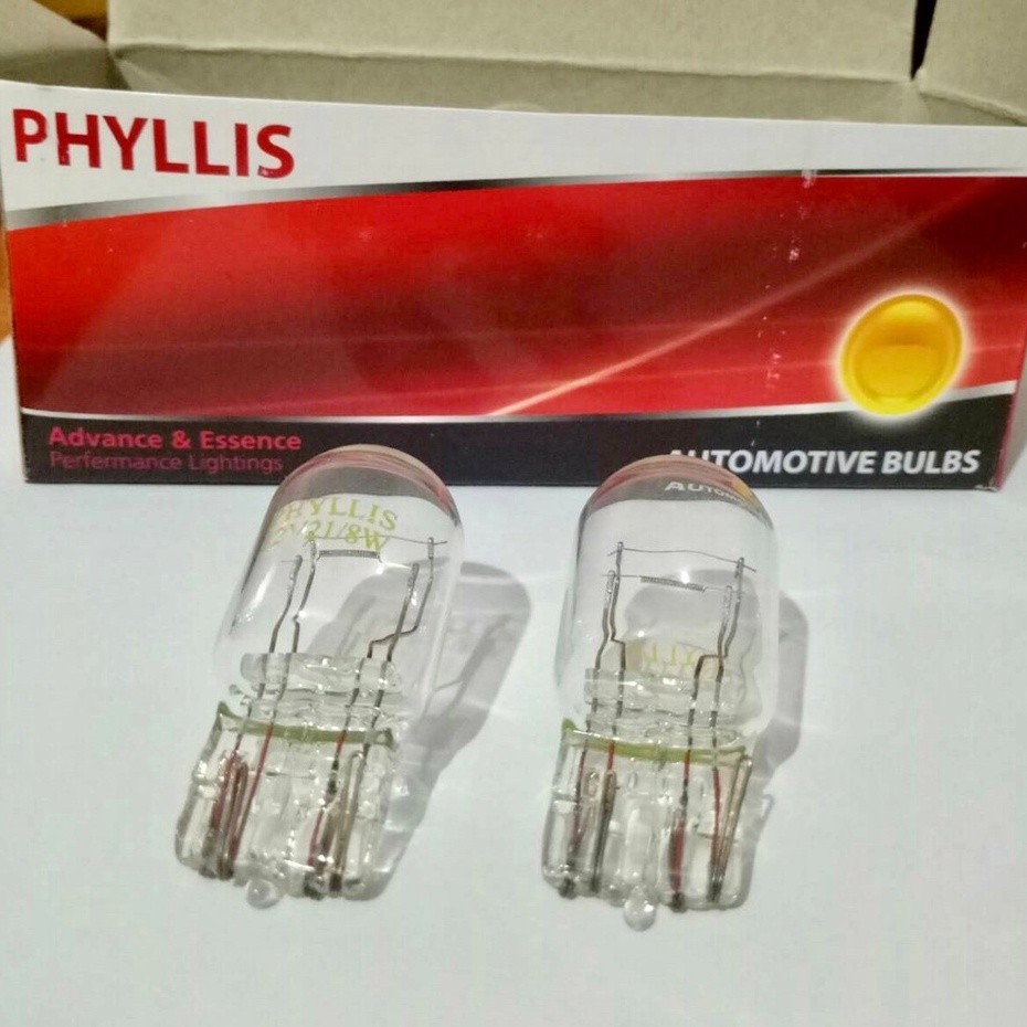 ส่งเร็ว หลอดไฟเบรค ไฟหรี่ แบบเสียบ 2ไส้ 12.v  T20 21/8w  PHYLLIS สินค้าคุณภาพดี ได้มาตรฐาน