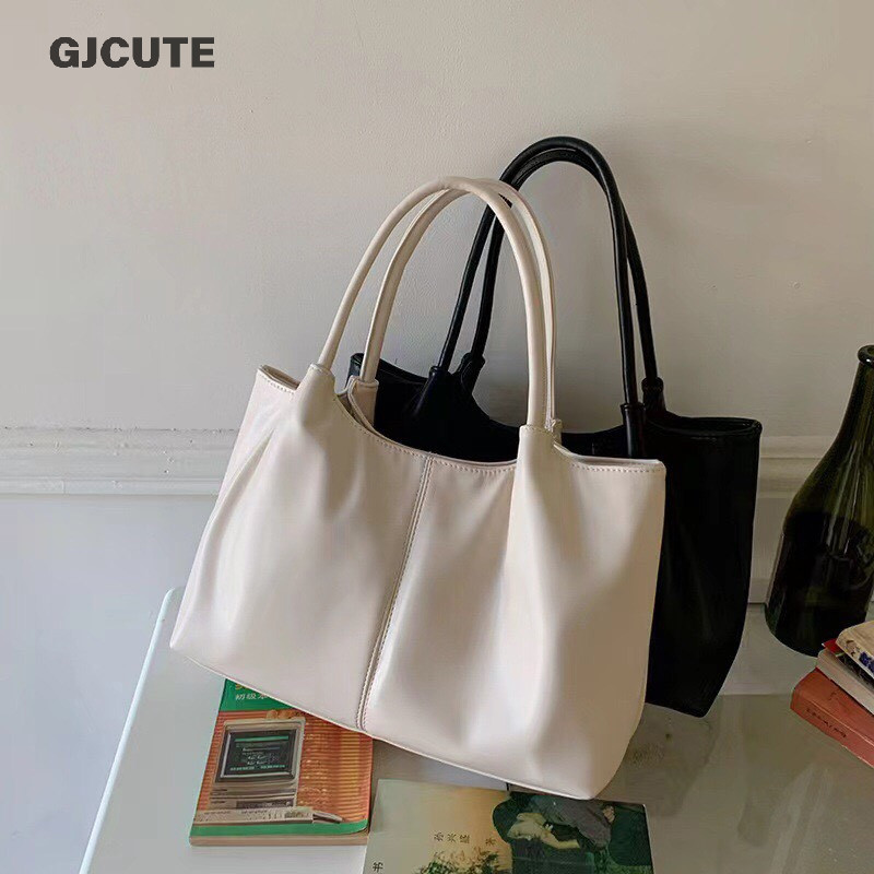 Gjcute ใหม่ กระเป๋าโท้ท ความจุขนาดใหญ่ แฟชั่นสําหรับผู้หญิง