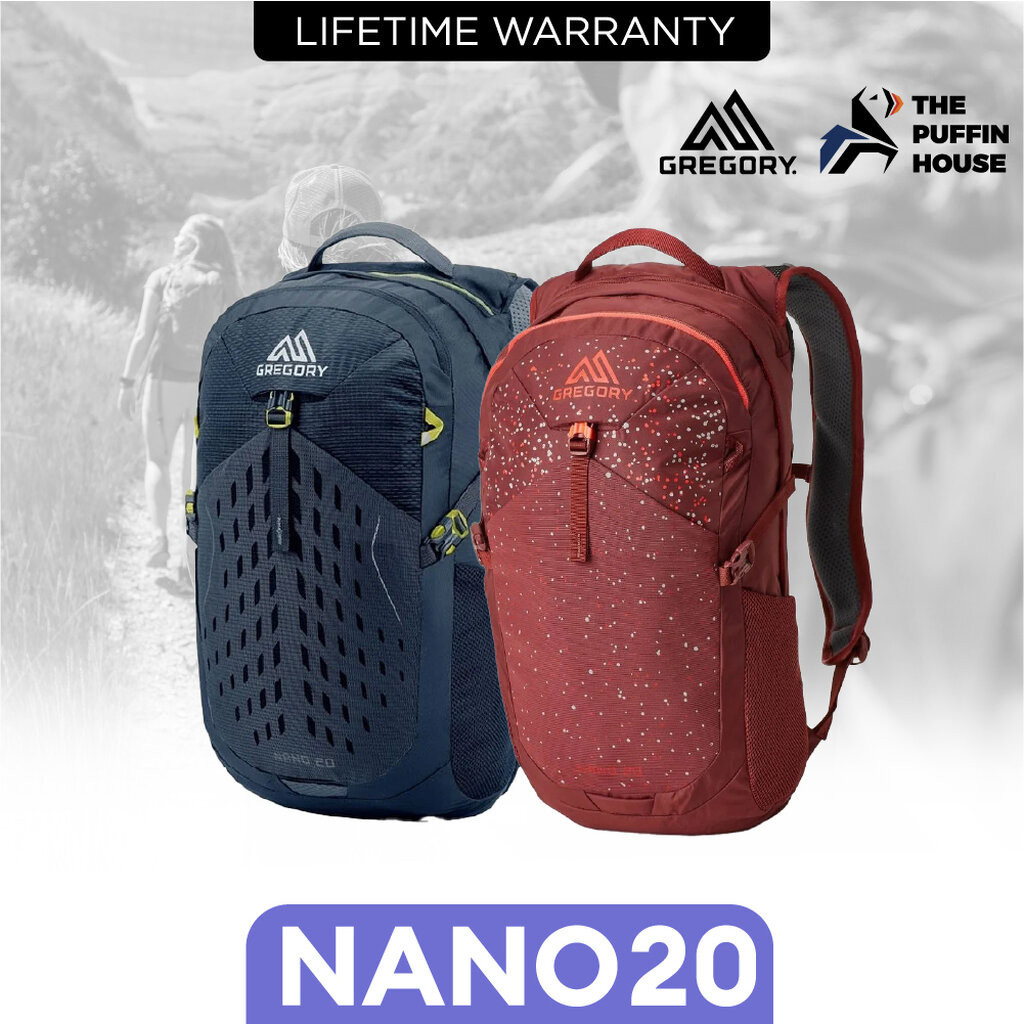 GREGORY Nano 20 unisex เป้เดย์แพคขนาด 20 ลิตร เบาสุดๆ สำหรับใช้ได้ทุกวัน
