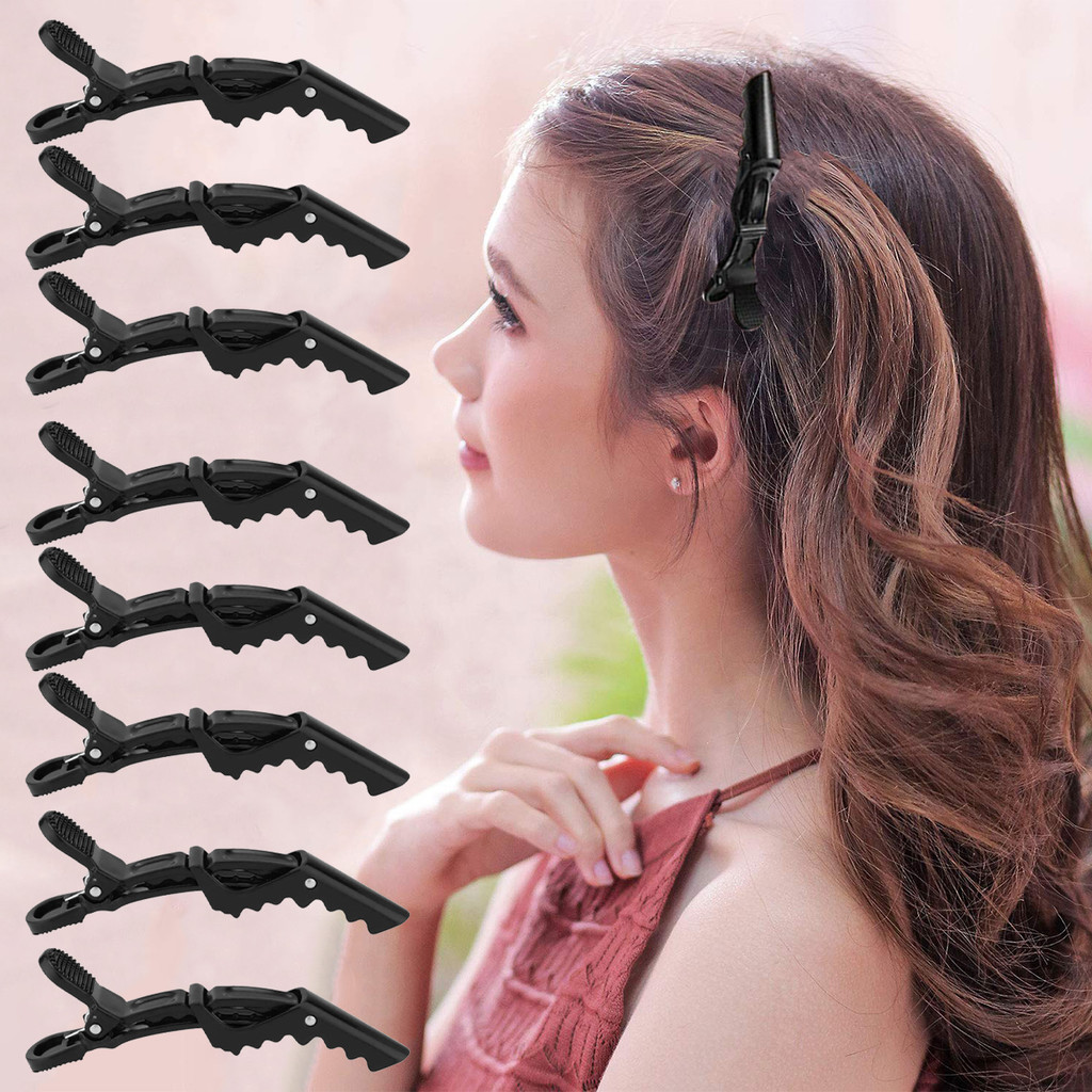 10pcs จระเข ้ คลิปผม Hairdressing Clamps ผมพลาสติก Claw Professional ตัดผมสําหรับ Salon จัดแต ่ งทรงผม Hairpins อุปกรณ ์ เสริมผม
