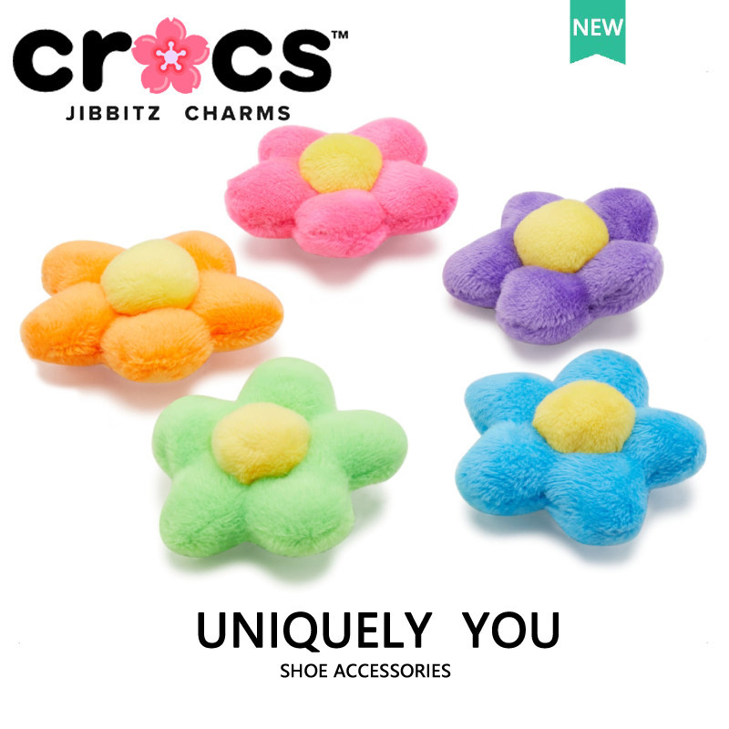 Crocs jibbitz charm รองเท ้ าหัวเข ็ มขัดรองเท ้ าดอกไม ้ ตุ ๊ กตาดอกทานตะวันอุปกรณ ์ เสริมน ่ ารักการ ์ ตูนแฟชั ่ นรองเท ้ าอุปกรณ ์ เสริม