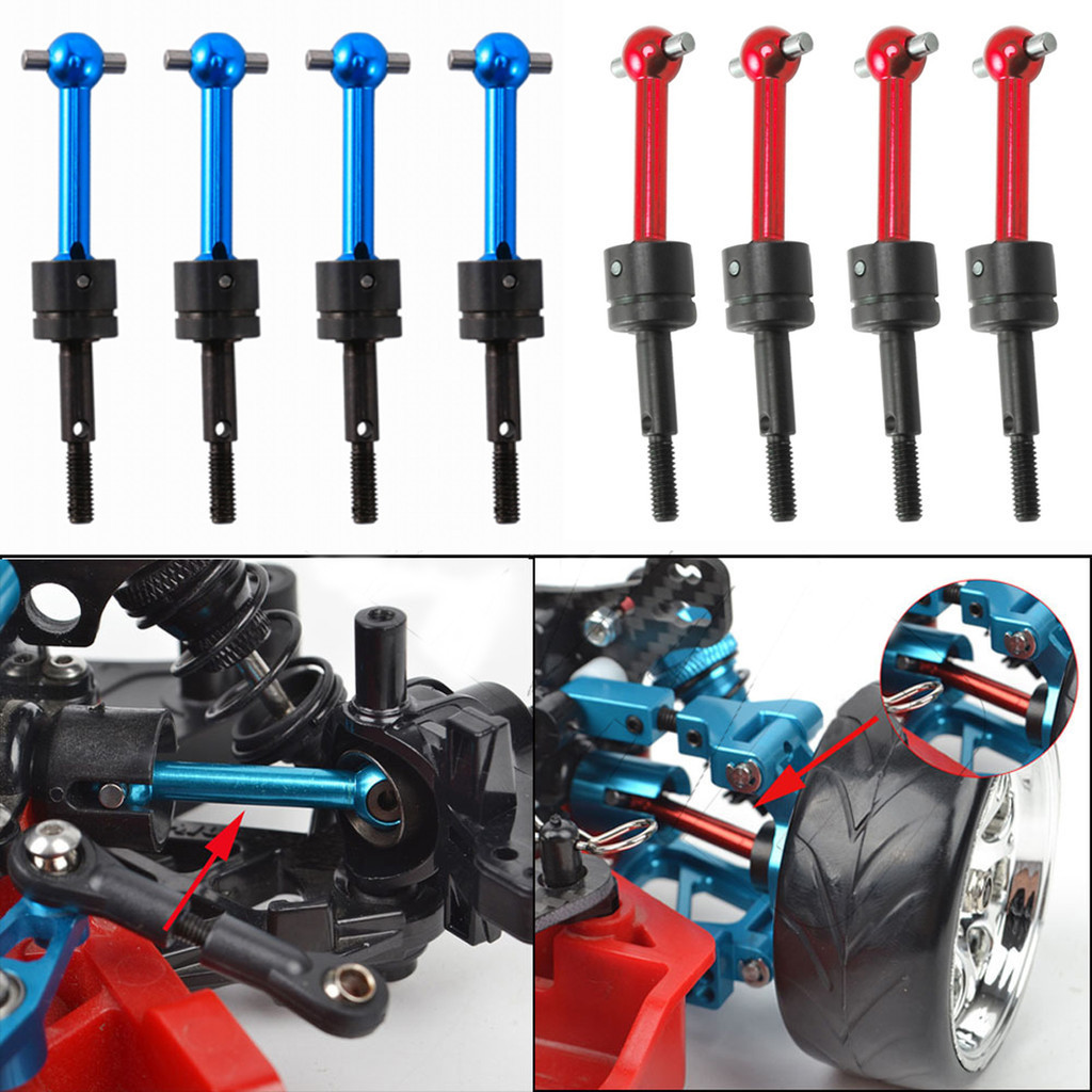 2 ชิ้น/4 ชิ้น RC รถโลหะ Universal Drive Shaft CVD 53792 สําหรับ Tamiya TT-01 TT01 TT-02 TT02 TA04 1/10 RC รถอะไหล่อัพเกรด