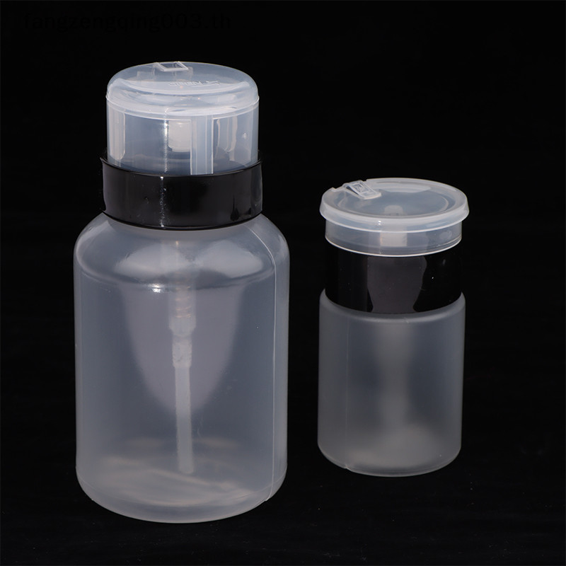 F3th 1 PC 60/200ml เครื่องกดเปล่าเล็บขวดปั๊มพลาสติกภาษาโปลิชคําแบบพกพา Liquid แต่งหน้า Remover ทําความสะอาดเล็บเครื่องมือ f3th