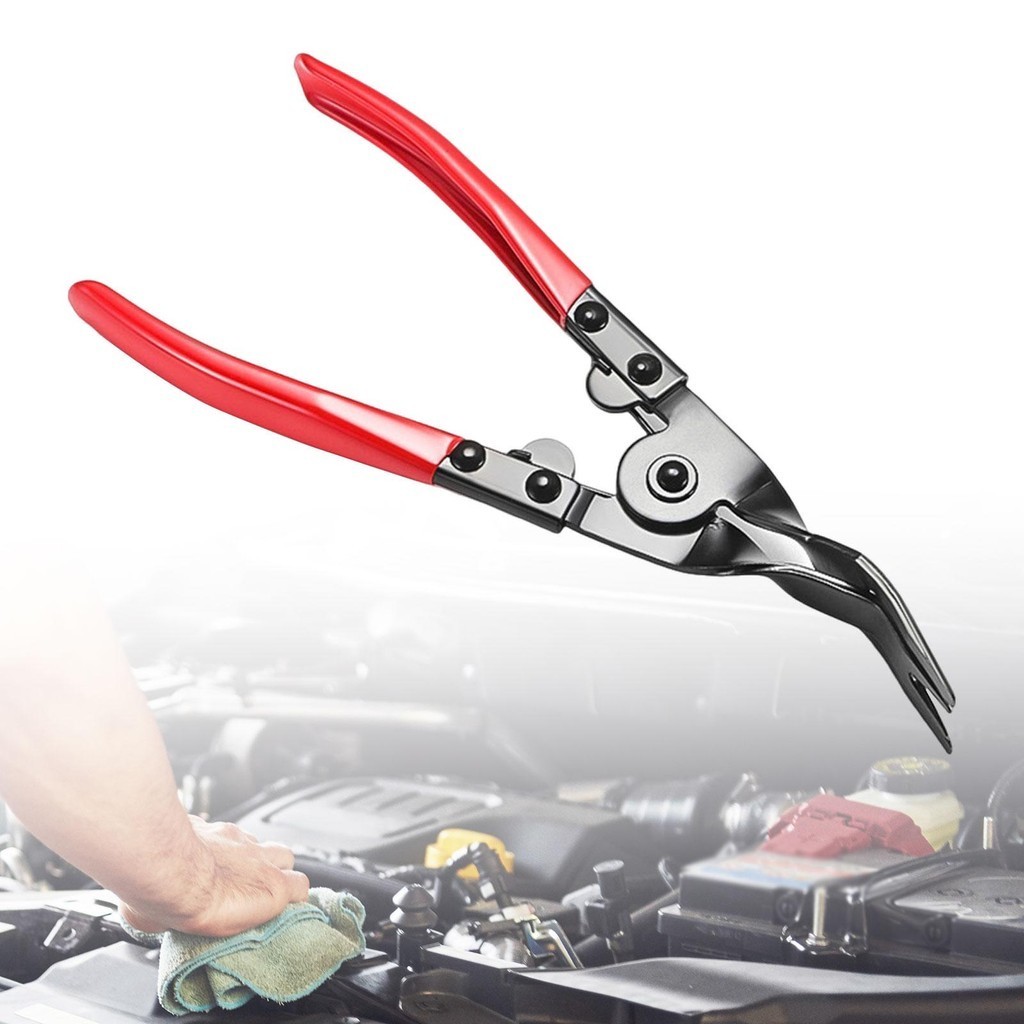 [mibum01eb ] Snap Pliers Nonslip Handle Professional with Bent Jaw Hose Clamp Pliers