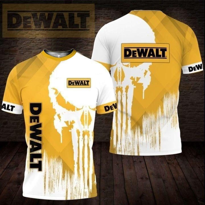 2024 ฤดูร้อนผู้ชายสร้างสรรค์ 3d พิมพ์ Dewalt รูปแบบเครื่องมือที่น่าสนใจ Street Breathable Plus ขนาดหลวม O คอปกแขนสั้น