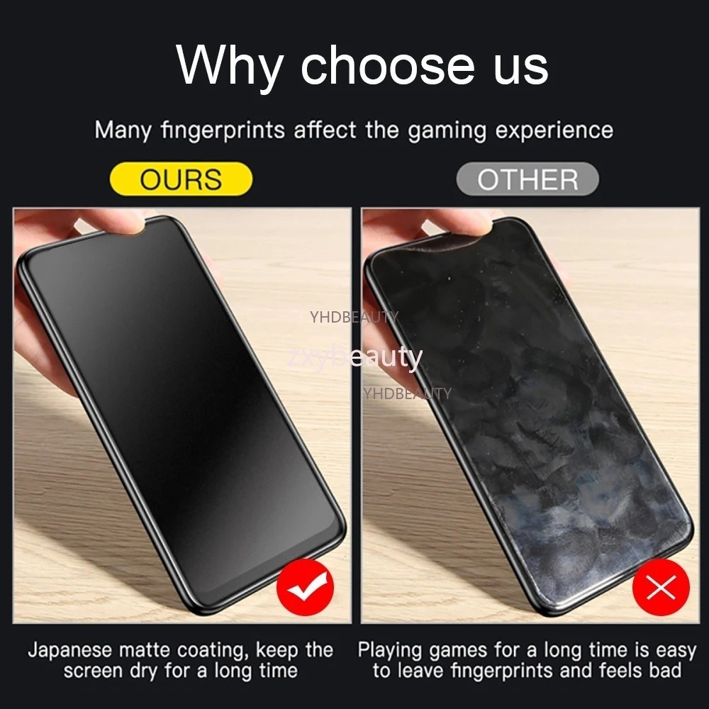 2in1 Matte Screen Protector สําหรับ IQOO Z9 Turbo Z9X 5G 2024 กระจกนิรภัย Frosted Anti-ลายนิ้วมือกล้องฟิล์มสําหรับ iqooZ9 iqooZ9X Z9Turbo iqooZ9Turbo ฟิล์มป้องกัน
