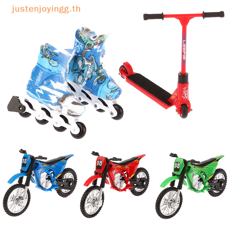 { Justenjoyingg.th } Fingertip Bmx Fingerboard Shoes Deck Toys Boys Birthday Gifts Finger Skate Board Motorcycles Tech Two Wheels Mini Scooter .