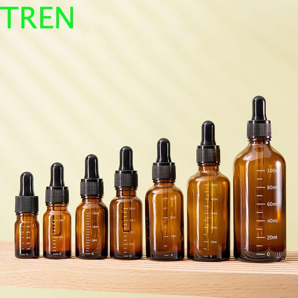 Tren ขวดหยดพร ้ อมสเกล Basic 5ml-100ml ขวดอโรมาเธอราพี Travel Essential Oil Dropper ขวด