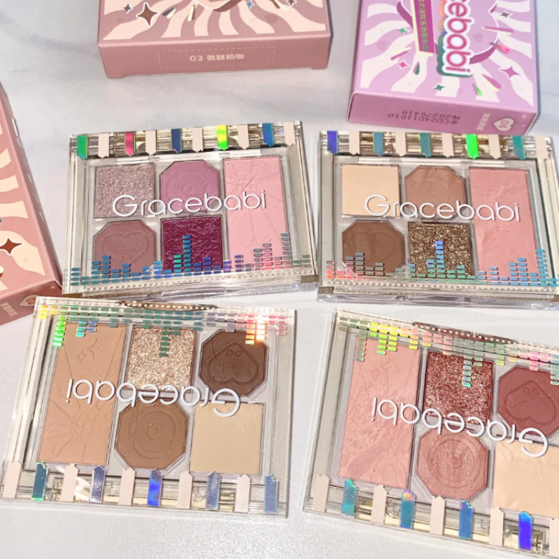 GRACEBABI อายแชโดว์พาเลท แมตต์มุกพาเลทแต่งหน้า