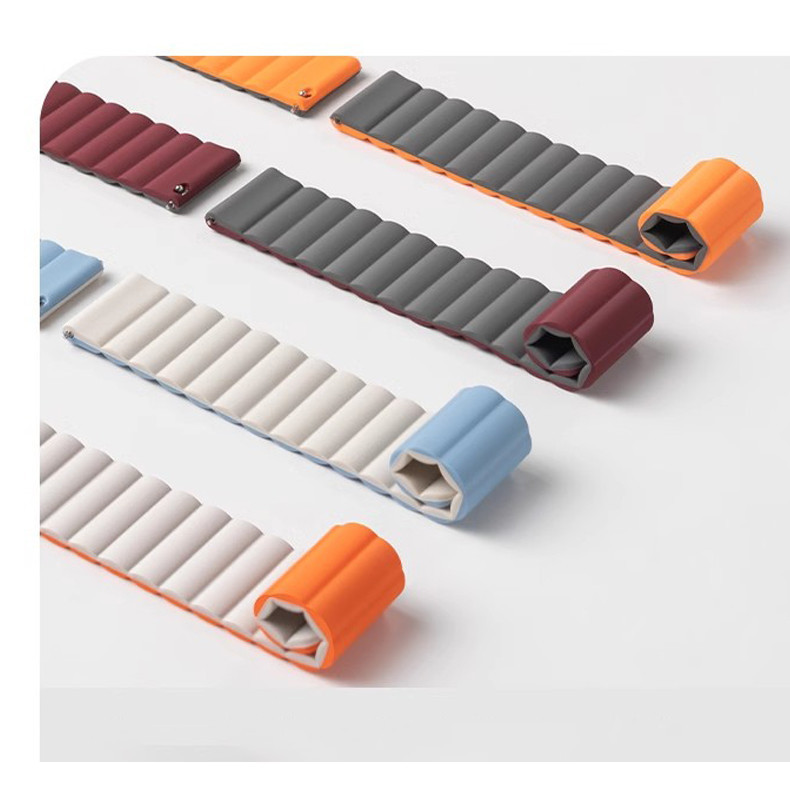 สายซิลิโคนแม่เหล็ก 18 มม. สําหรับ Garmin Venu 3s 2s Forerunner 255s 265s Vivoactive4s Vivomove3s