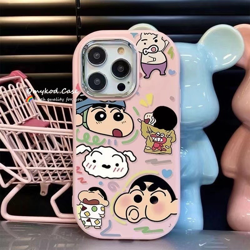 Oppo A18 A38 A17 A16 A15 A7 A3s A78 A76 A58 A57 A54 A95 A94 A93 4G A5 A53 2020 OPPO Reno 5 5G การ ์ ตูนอะนิเมะ Macaron สีเคสโทรศัพท ์ ซิลิโคน Drop ป ้ องกันกรณี