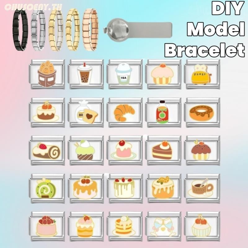 DIY ภาษาอิตาลี เสน่ห์ สร้อยข้อมือ ข้อต่อฟิตติ้ง 9 มม Diy สร ้ อยข ้ อมือคู ่ Diy แฟชั ่ นเครื ่ องประดับอุปกรณ ์ เสริม Retro บุคลิกภาพโมดูลสร ้ อยข ้ อมืออุปกรณ ์ เสริมของขวัญวันวาเลนไทน ์