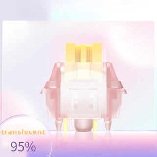 Outemu Silent Peach Switches V3 Silent Lemon V3 Customing Mechanical Keyboard Linear Switch Factory Prelubed 5pin พร้อมคู่มือแสง ความรู้สึกที่มั่นคงและเรียบเนียนมากขึ้น