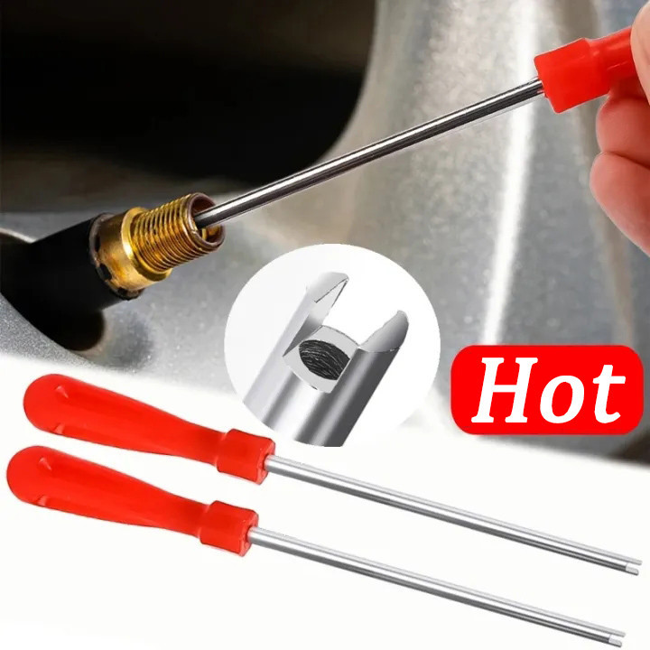 ยาวสไตล์ยาง Core ประแจ Spanner - พลาสติกจับไขควงจักรยาน - สําหรับยานพาหนะไฟฟ้า, รถยนต์ - วาล์ว Stem Caps Removal เครื่องมือ - Tyre ซ่อม