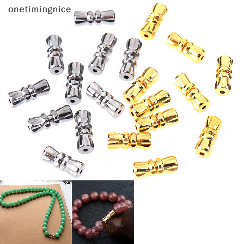 Onetimingnice 10 ชิ้นสกรู Clasp สกรู Claspsps สําหรับ Diy สร้อยข้อมือสร้อยคอเครื่องประดับทํา OTN