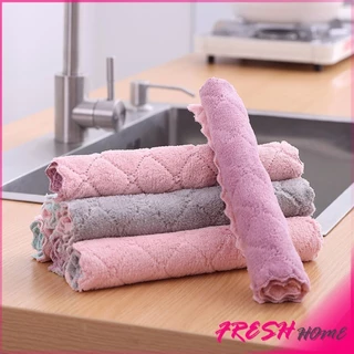 Fresh ผ้าอเนกประสงค์ ผ้าเช็ดจาน ผ้าไมโครไฟเบอร์ Clean Cloths