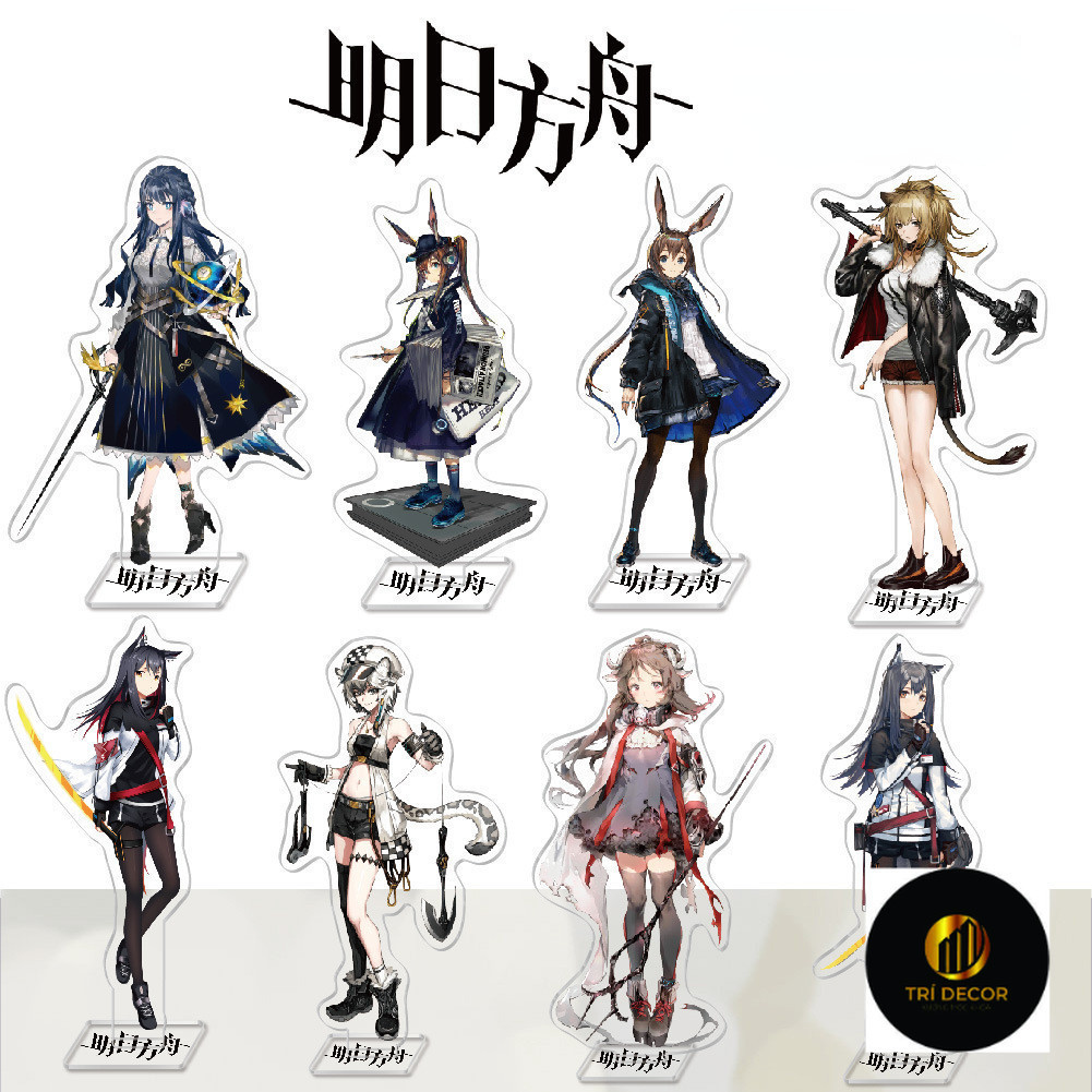 อะนิเมะ Arknights Amiya SilverAsh EXUSIAI Ceylon PHANTOM เกมตัวอักษรอะคริลิคขาตั้งเดสก์ท็อปตกแต่งของ