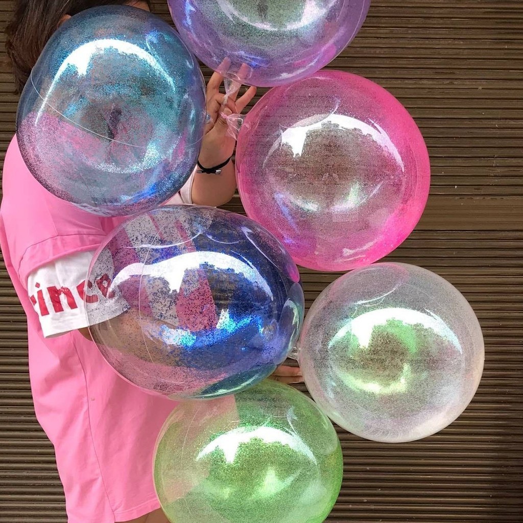 ลูกโป่งใส BoBo มีกลิตเตอร์  ขนาด 24นิ้ว (1ใบ)