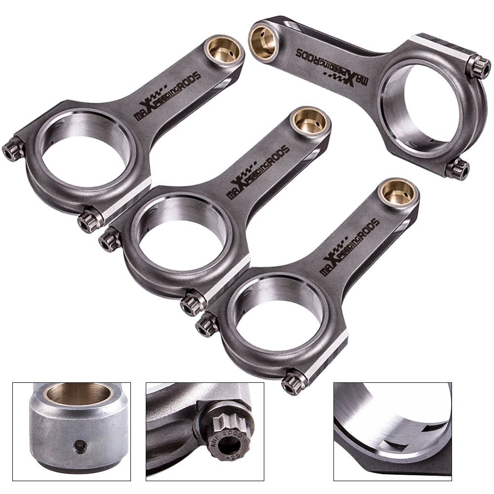 maXpeedingrods ชุดก้านสูบ Forged 4340 สำหรับเครื่องยนต์ 7A-FE 7AFEToyota พร้อบกับน๊อต ARP 2000