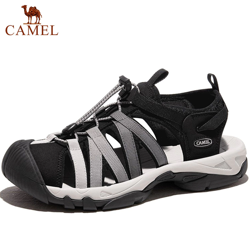 Camel Outdoor River สําหรับผู ้ ชายและผู ้ หญิงคนรักฤดูร ้ อนBreathable Water-dryingรองเท ้ าแตะกีฬาชายหาดรองเท ้ าผู ้ ชาย