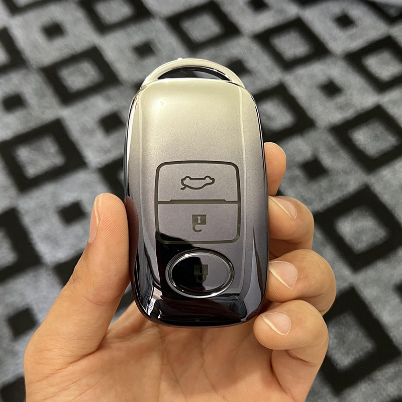 สําหรับ Toyota Yaris Ativ 2024 อุปกรณ์เสริมฝาครอบกุญแจ TPU