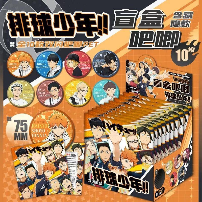 75 มม.อะนิเมะ Jujutsu Kaisen Haikyuu Demon Slayer Bungo Stray Dogs SPYFAMILY BLUE LOCK Hatsune Miku เข็มกลัดมังงะรูปคอสเพลย์ Badge DIY กระเป๋าเป้สะพายหลังเสื้อผ้าอุปกรณ์เสริมปุ่ม Pin
