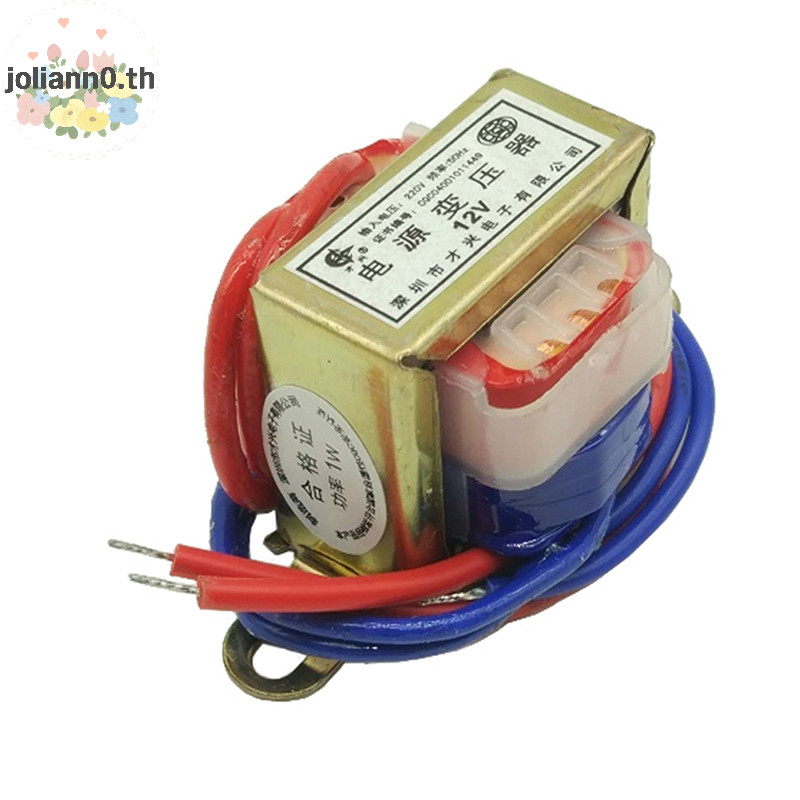Joliann0 AC 6V 9V 12V 15V 18V 24V แรงดันไฟฟ ้ า 1W แรงดันไฟฟ ้ าทองแดง Power Transformer th