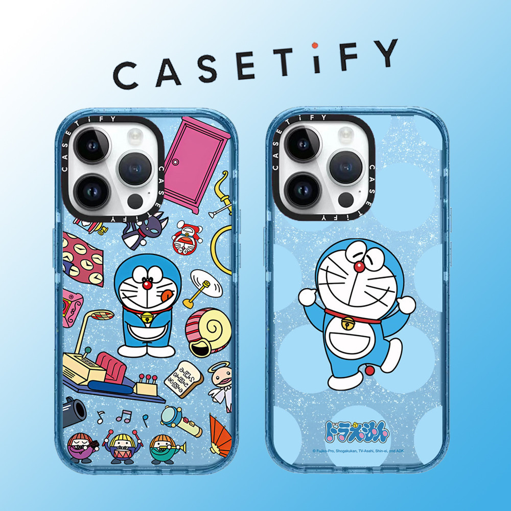 Casetify การ์ตูนเครื่อง Cat Glitter TPU เคสโทรศัพท์สําหรับ iPhone 15 Pro Max 14 ProMax plus 13 12 12Pro 12PM 11 โทรศัพท์กันกระแทกขอบนุ่มกรณีโทรศัพท์มือถือป้องกันกรณี