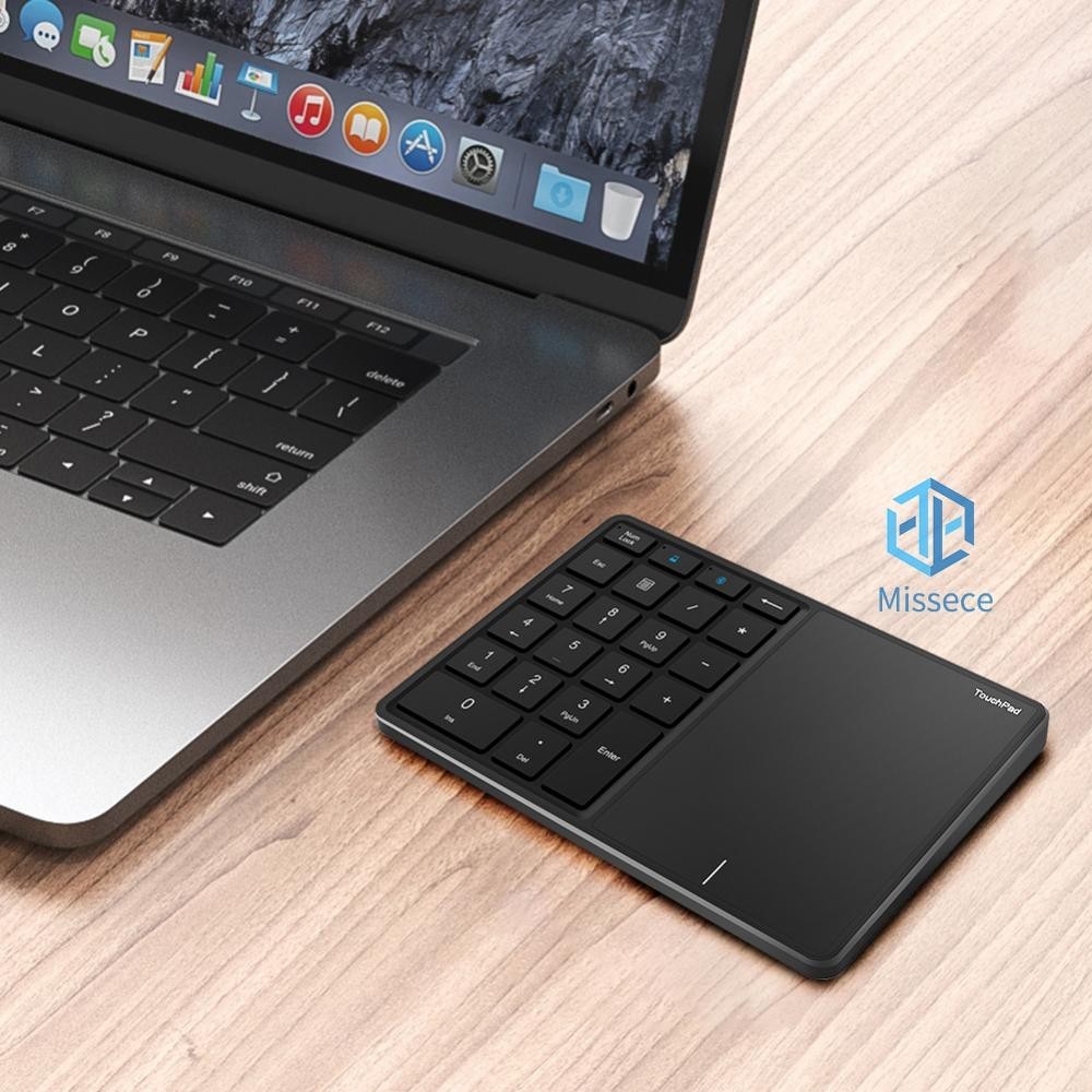 แป้นพิมพ์ตัวเลขไร้สาย 2.4G Bluetooth-Compatible Number Pad สําหรับแล็ปท็อปโน้ตบุ๊ค [Missece.th]