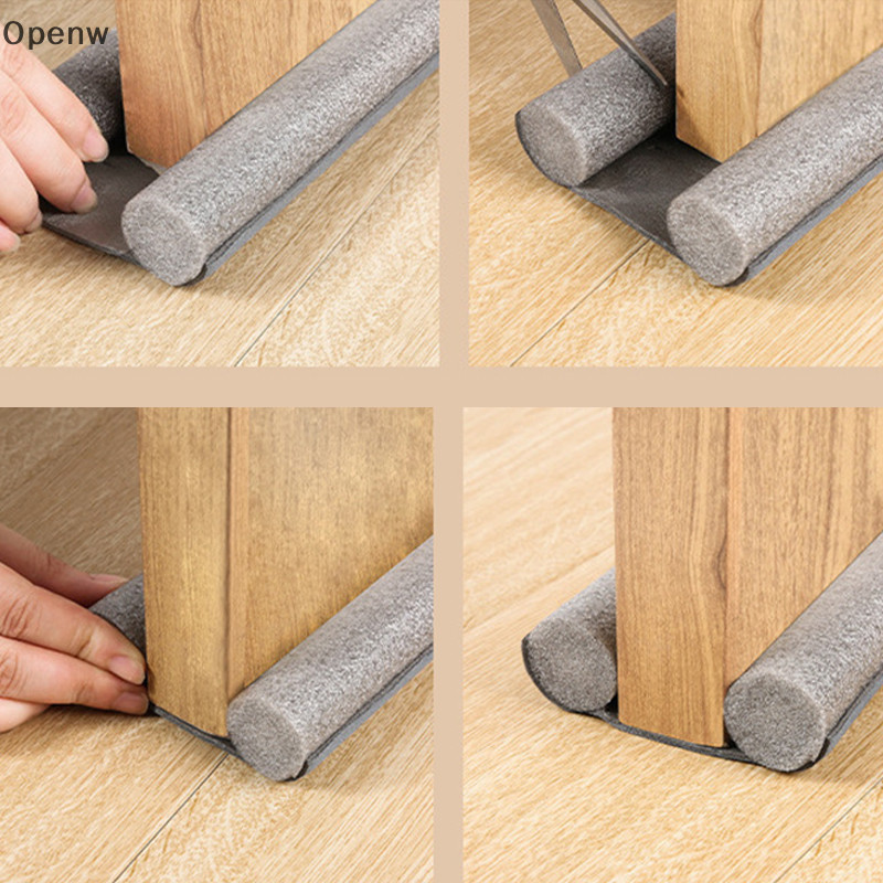 【 Openw 】 Under Door Draft Guard Stopper Sound Proof Door Bottom Sealing Weather Strip GOOD