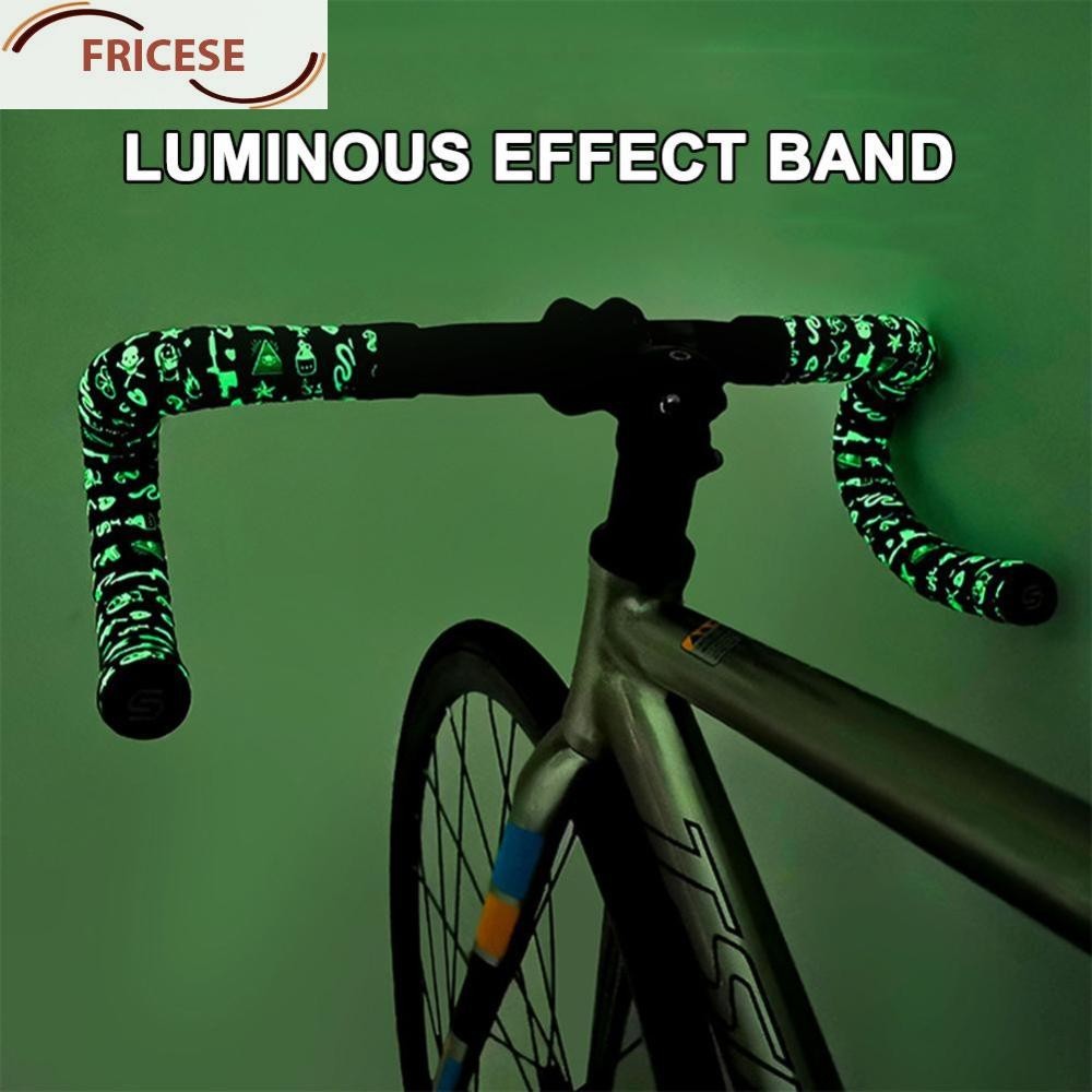 1 คู ่ เทปแฮนด ์ จักรยานถนนเรืองแสง Fixed Gear Handle Cover Strap [Fricese.th ]