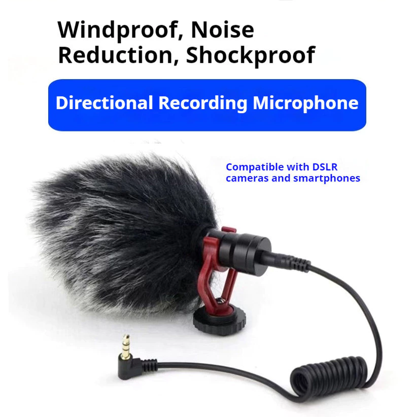 ไมโครโฟนกล้อง DSLR professional Shotgun Condenser Microphone สําหรับกล้องสมาร์ทโฟน PC Tablet thumbnail 10