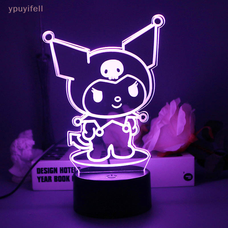 [YPU] สีpokémon FordLighg โคมไฟตั้งโต๊ะการ์ตูน Kuromi Pochacco Melody ข้างเตียง Night Light บรรยากาศโคมไฟห้องนอนตกแต่งบ้าน รอบคอมส