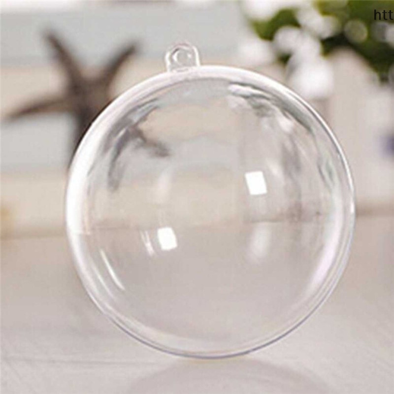 <Honeyheart>โปร่งใสเปิดพลาสติกตกแต่งคริสต์มาส Ball Bauble เครื่องประดับของขวัญปัจจุบันกล่อง Nice